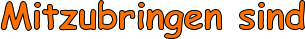 Mitzubringen sind