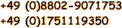 +49 (0)8802-9071753 +49 (0)1751119350
